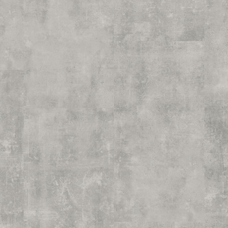 Dalles PVC clipsables stabilisatrices imitation béton couche d'usure 0,55 mm (Aspect du sol: Béton gris clair)