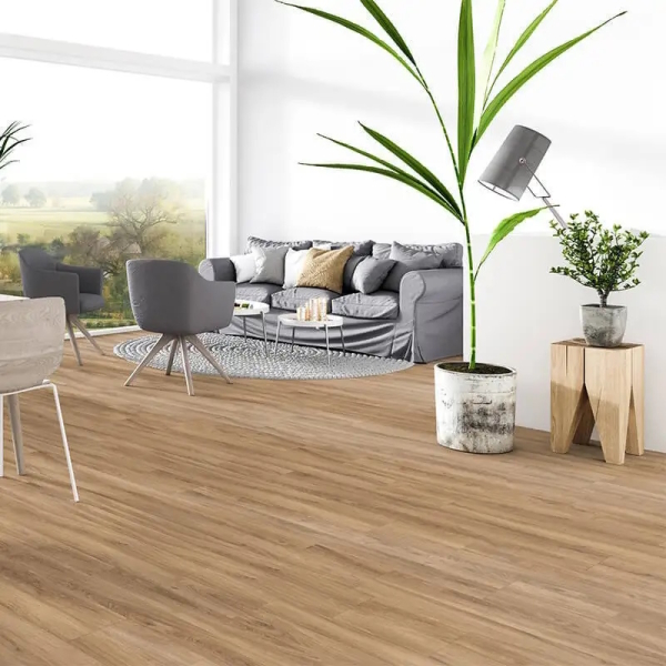 Dalles PVC clipsables stabilisatrices imitation bois chêne anglais naturel