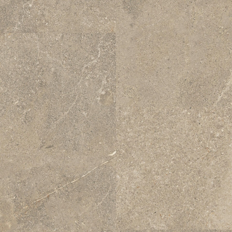Dalles PVC clipsables stabilisatrices effet pierre couche d'usure 0,55 mm (Aspect du sol: Sédiment beige)
