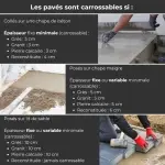sur quel support poser des pavés ?