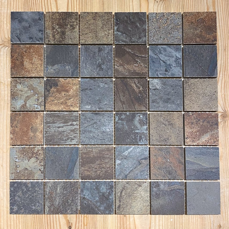MOSAÏQUE EN CARRELAGE EFFET PIERRE DE BALI