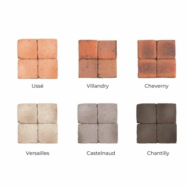 Pavé terre cuite pour extérieur X 6 coloris - 10,5 x 10,5 x 4 cm Pavé terre cuite pour extérieur X 6 coloris - 10,5 x 10,5 x 4 cm