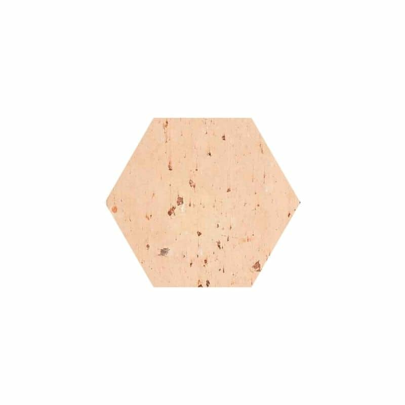 Tomette hexagonale aspect arraché Touraine 16x18x2,4