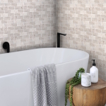 mosaique travertin gris silver