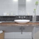 Galet en pierre naturelle pour salle de bain