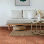 Mosaïque sol & mur effet terracotta en hexagones au sol