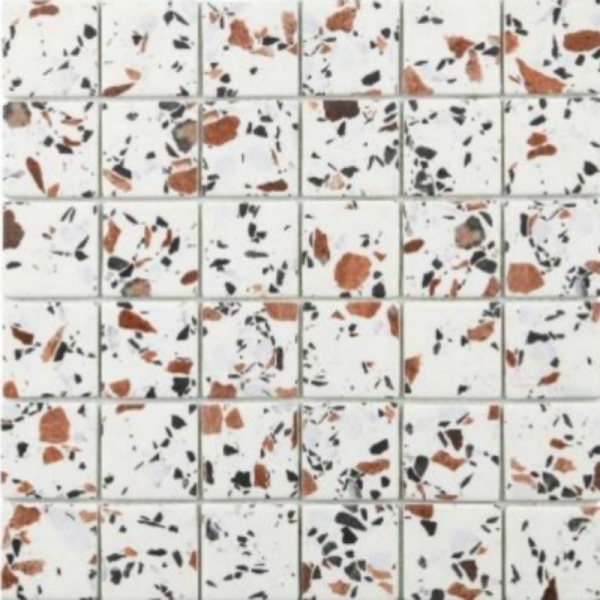 140F350SAM Mosaïque sol & mur effet terrazzo