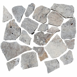 carrelage travertin Gris silver