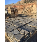 Dallage quartzite pierre naturel marron et durable pour terrasse