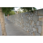 Pierre de parement naturelle quartzite argenté et doré lumineuse et durable