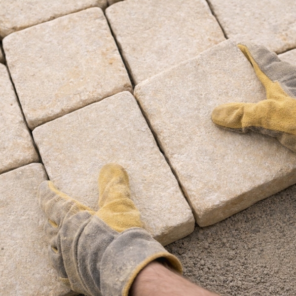 Alpha premium cobbles stone 4 sides cleaved acid tumbled